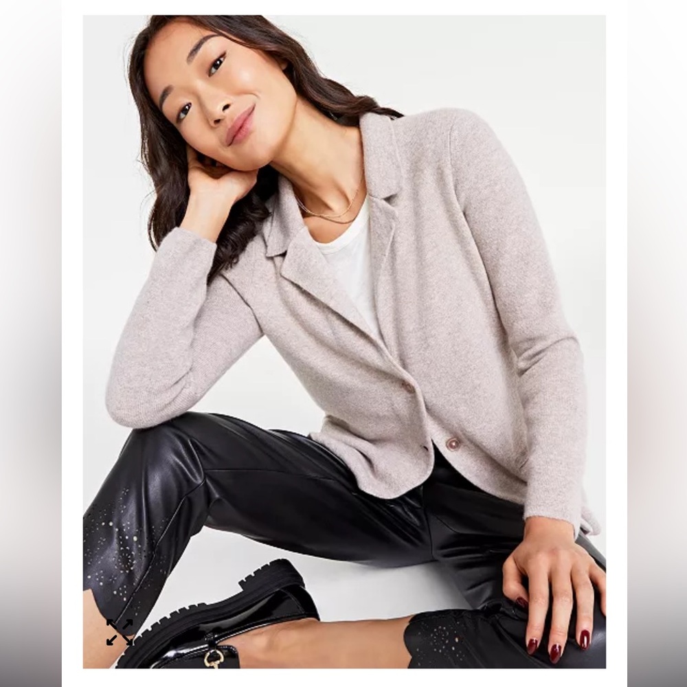 Charter Club Luxury 100% Cashmere Blazer